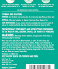 Directions and warnings for 360 Degree UV Bug Zapper For Indoor And Outdoor Use, including disposal and maintenance instructions