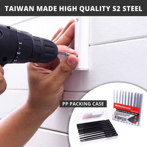 10 Piece Impact Rated Security Torx Bit Set With Magnetized Bits And Magnetic Extension Three Inch S2 Steel MnPO Coating Heat Treated For Home Improvement Auto DIY And Pro Grade Jobs