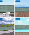 3x10 Patio Privacy Screen For Balcony And Fence Cover Railing Netting Mesh Shade Fabric on balcony, deck, yard, pool