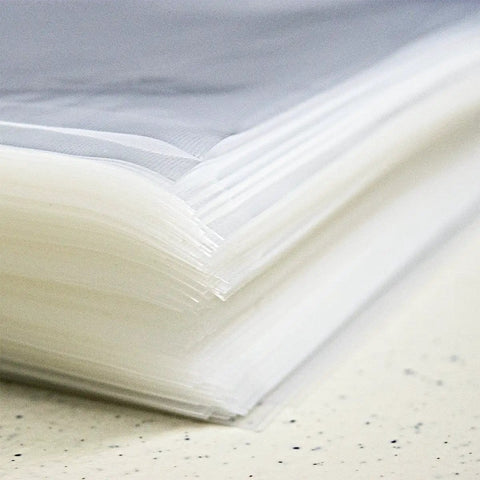 Stack of Chamber Vacuum Pouches 3 Mil Thick, 10 x 13 Inches, BPA Free Pre Cut Bags With Tear Notch, Pack Of 1000 For Chamber Sealer Machines