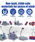 12 In 1 Magnetic Science Kit For Kids Hands On Physics Experiments Learn Magnetism With Fun Magnetic Attraction Repulsion Balance And Motion