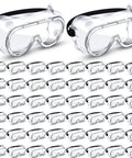50 Pairs Anti Fog Protective Safety Goggles Lightweight Adjustable Splash Shield For Nurses Medical Chemistry And Lab Workers