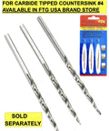 Pro Level Tapered Wood Countersink Bit Engineered To Drill Pilot Holes And Sink Number Six Screws In One Badass Move Featuring standard tapered drill bits 7/64".