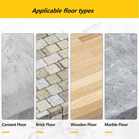 Applicable floor types showing cement, brick, wooden, and marble surfaces for Dang Solid Metal Hand Rails For Outdoor Steps Black Powder Coated Stair Railing Kit.