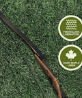 Recurve Bow Limbs Takedown Replacement 25 To 60 Lbs Ambidextrous with maple fiberglass construction on grass