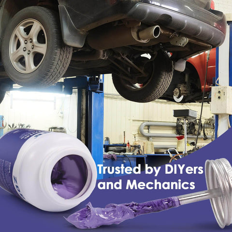 Ceramic Brake Lubricant For Caliper Pins High Temp Synthetic Brake Lube With Moisture Proof Formula 8Oz Brush Top on shop floor