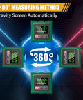 Digital Angle Finder With Laser And Magnetic 4-Side Inclinometer, Pro Grade Precision, ±0.1° Accuracy, 0.05° Resolution, Backlit Display, Measures Degrees And Percent, Fast One-Hand Operation, Built For Builders And DIY Pros, 4-side view