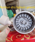 Front view of 100W Portable Water Turbine Power Generator For Outdoor Use Micro Hydropower System With Ballast 50mm Spigot 110V To 220V Output Ideal For Home Lighting Camping And Off Grid Living.