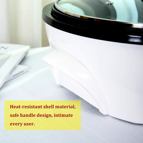 Side view of an Electric Coffee Bean Roaster For Home Use With 110V 800W, Nonstick Chassis, with a heat-resistant shell and safe handle design.