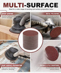 Rock Your DIY Game With These 200 Pcs Of Premium 2 Inch Aluminum Oxide Sanding Discs for multi-surface sanding and polishing tasks.
