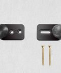 Vertical Skateboard Holder For Wall Display And Storage, 1 Pair Wall Mount Hangers with screws on white background