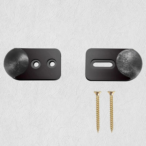 Vertical Skateboard Holder For Wall Display And Storage, 1 Pair Wall Mount Hangers with screws on white background