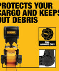 Tough As Nails Ratchet Tie Down Straps One Inch By Ten Feet 1500 Lbs Capacity Six Pack with black ergonomic handle.