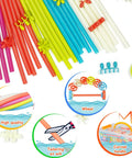 Straw Constructor STEM Building Toy Kit With 600 Pcs Interlocking Gear Blocks, Colorful Macaron Connectors, and Wheels