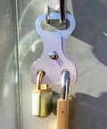 Keep Your Perimeter Locked And Loaded With This Heavy Dual Padlock Setup That Skips The Daisy Chain Drama And Gives Two Folks Smooth Shared Gate Access Daily, featuring two padlocks on a locking hasp.