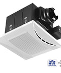 Ultra Quiet 70 CFM Bathroom Exhaust Fan With 0.3 Sone Noise Level Energy Star Qualified UL Listed 9x9 Housing Ceiling Mount