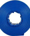 Coiled Heavy Duty PVC Lay Flat Discharge Hose 3 Ft By 105 Ft With Clamps For Pool Backwash And Water Transfer Weather Resistant Burst Proof