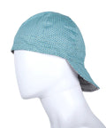 Side view of Flame Resistant Plaid Welding Cap 7oz Midweight FR Cotton Cat2 NFPA2112 2 Pack, 6 Panel Design, Size 7 7/8