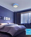 Bedroom with Motion Sensor LED Ceiling Light 14 Inch Dimmable 1600 Lumens Fixture With RGB Mood Lighting, remote controlled, ceiling design
