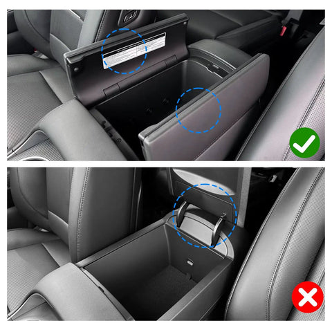 Hyundai Palisade 2026 Center Console Organizer Tray for 7 Seat Calligraphy Trim dual opening armrest storage box comparison