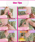 Steps to apply All Day Sweat Proof Body Adhesive For Clothes With Strong Hold And Water Wash Off Keeps Bras Strapless In Place