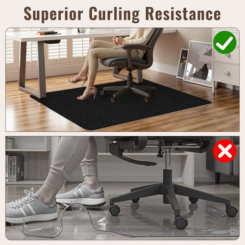 Office Chair Mat For Hardwood Floor No Slip Protection For Rolling And Gaming Chairs 36x48 Inches Heavy Duty Floor Protector