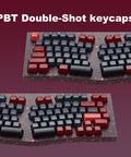 Slick Aluminum Mechanical Keyboard Boasting Ergonomic Split Alice Layout Hot Swappable Creamy Linear Switches Tri Mode Wireless And Gnarly Rgb Lighting For Flawless Typing Sessions In Dope Burgundy with PBT Double-Shot keycaps.