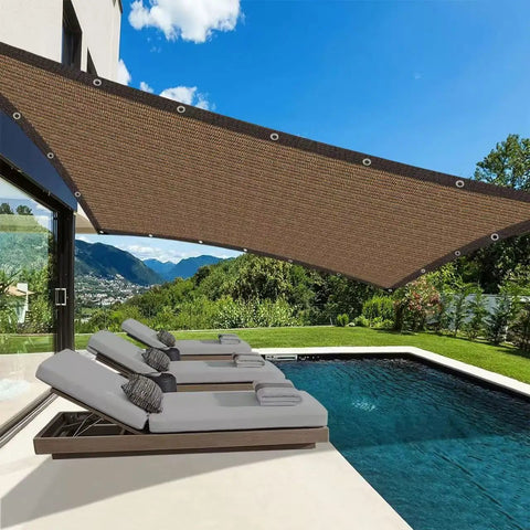 80 Percent Shade Cloth With Metal Grommets And Reinforced Edges For Outdoor Patios Carports And Greenhouses 10x12 Ft Sun Shade Netting