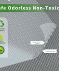 Clear Office Chair Mat For Carpeted Floors 63x51 Inches showing unique texture and 0.5mm super grip