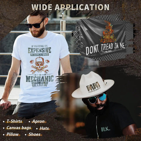 Dope Rusty Look Heat Transfer Vinyl Set With Scratched Distressed Overlay 10 Sheets 10x12 Inch HTV for DIY applications on apparel