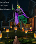 Solar Flickering Flame Outdoor Torch Lights For Garden Decor Waterproof 12 LED Torches Pathway