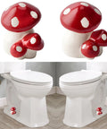 Kick Those Rusty Bolts To The Curb With These Cute Red Mushroom Toilet Bolt Caps That Stealthily Conceal Hardware on toilet.