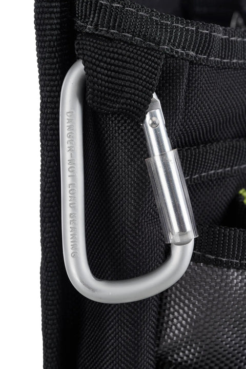 Pro Grade Tool Pouch With Seven Pockets For Electricians Rugged Multi Pocket Organizer For Quick Tool Access Durable Black Pouch For Belt Or Tool Box Professional Gear For Efficient On Site Organization