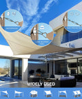 Rock Solid Heavy Duty 6 Inch Sun Shade Sail Hardware Kit Made From 304 Stainless Steel 40 Pieces installed on patio