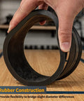 4 Inch Dust Control Flex Cuff With Steel Clamps And Rubber Coupler For Woodworking Dust Collection Systems highlighted for rubber construction