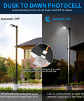 LED Parking Lot Light With Adjustable Slip Fitter 21000 Lumens 140 LM Per Watt 5000K Dusk To Dawn Photocell demonstration