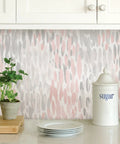 Peel And Stick Pink And Grey Speckle Wallpaper For Walls Easy To Apply And Remove Repositionable And Residue Free Perfect For DIY
