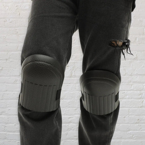 Heavy Duty Work Knee Pads With Wear Resistant Pads Built In Joint Protectors For Construction And Repair Comfy Soft Kneepads That Actually Handle The Daily Grind 4 Piece Pack on working knees.
