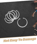 Stainless Steel C Clip Retaining Ring Set Five Pieces Durable Grooved Shafts With Elastic Design For Easy Install And Strong Hold