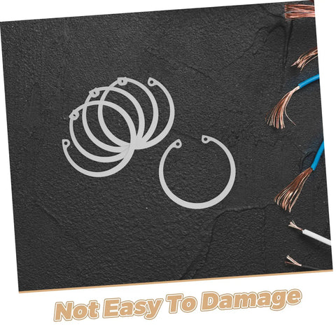 Stainless Steel C Clip Retaining Ring Set Five Pieces Durable Grooved Shafts With Elastic Design For Easy Install And Strong Hold