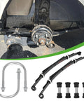 Heavy Duty Rear Four Leaf Spring Kit With Bushings And Sleeves Fits Club Car Ds Golf Cart 1982 Onward displayed on suspension.