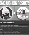 Heavy Duty Water Based Siloxane Concrete Sealer in jug, covers 200 sq ft, easy application for tough block protection.