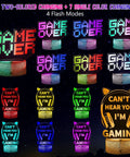 Dope Three Pack 3D Illusion Gamer Night Light With Dual Color Displays And Timer Remote Control Excellent Game Room Decor