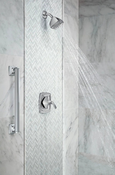 Check Out This Rock Solid Twelve Inch Bathroom Grab Bar In Brushed Nickel Finish On Stainless Steel That Gives You Awesome Support Up To Five Hundred Pounds For Top Notch Safety In The Shower Or Bath Ada Compliant Design With One And A Quarter Inch grab bar installed in a shower