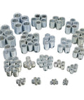 Heavy Duty Self Locking Threaded Insert Kit Standard Wall Fractional Sizing Coarse Fine Combo Threads 119 Pieces set of steel threaded inserts.