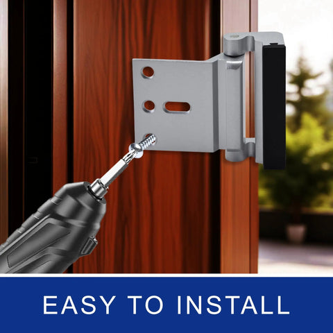 Easy installation of Two Pack Front Door Reinforcement Lock Kit With Upgraded Latch That Withstands 800 Pounds Of Force
