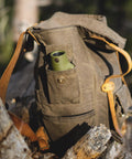 Zoom Tube 8x32 Monocular for Bird Watching and Backpacking, Ultra Portable Pocket Sized Scope with Lightweight Build, Fully Multi Coated Optics and Bak4 Prism, Ideal for Hiking, Wildlife, Travel and Nature Lovers in olive carry pouch