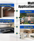Multi-applications of 10 Inch Gas Struts 10 Lb With Brackets For Cabinets Truck Tool Box RV Hatches And Boat Lids