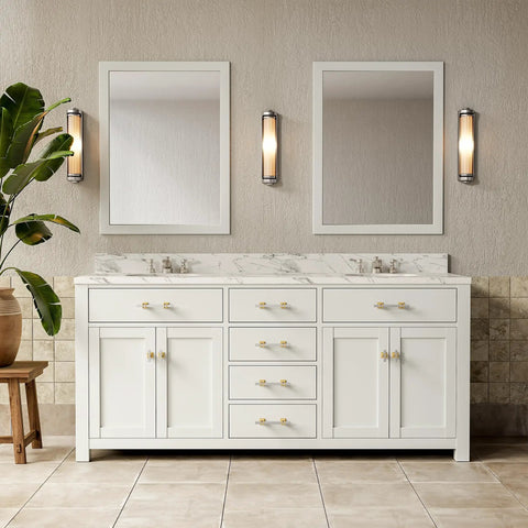 Bathroom vanity with 10 Pack Brushed Satin Silver And Gold T Bar Cabinet Pulls Slick 3 Inch Zinc Alloy Drawer Handles
