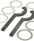 Pro Level Thrust Washer Mount Kit with Spanner Tool Ensure Solid Axle Fitment and Minimize Play in Your Build Silver Finish Durable Components.